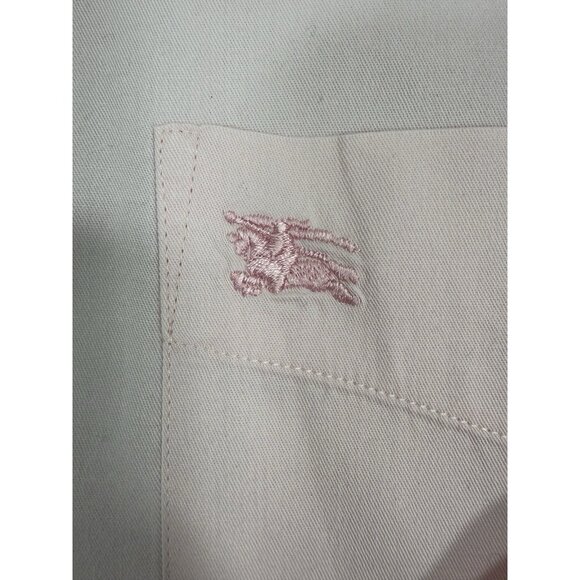 Burberry London Mens Shirt Pink EKD Nova Check Flip Cuff Size Large Button Down - Picture 5 of 14